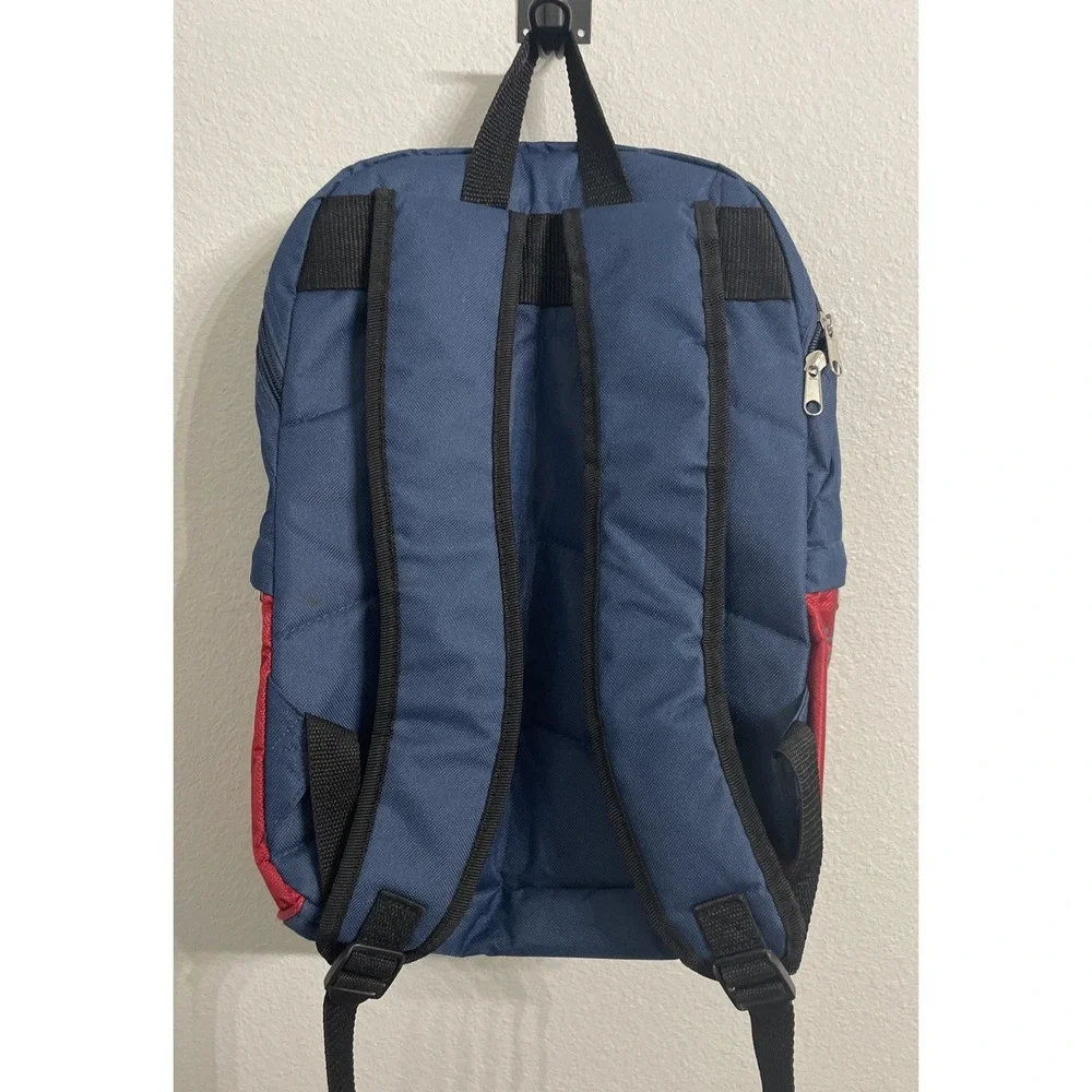 ED HARDY Skull with Top Hat‎ Zip Up Backpack With 4 Pockets Blue & Red